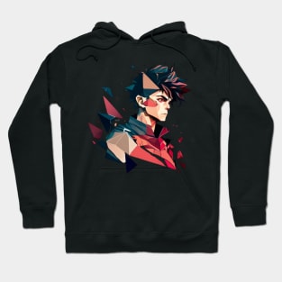 geometric anime hero Hoodie